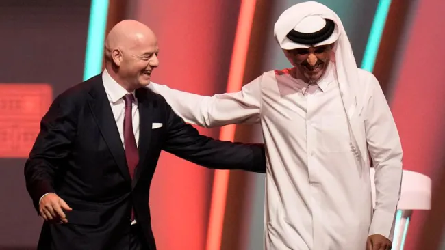 Evento del sorteo de grupos del Mundial de Qatar 2022