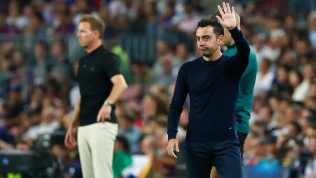 Xavi en la derrota del Barça ante Bayern Múnich