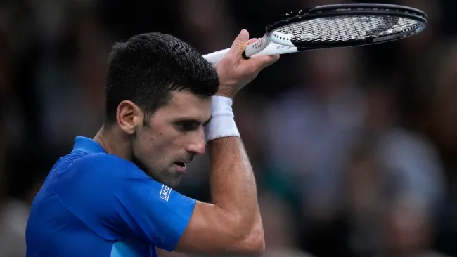 Novak Djokovic en el Masters de París