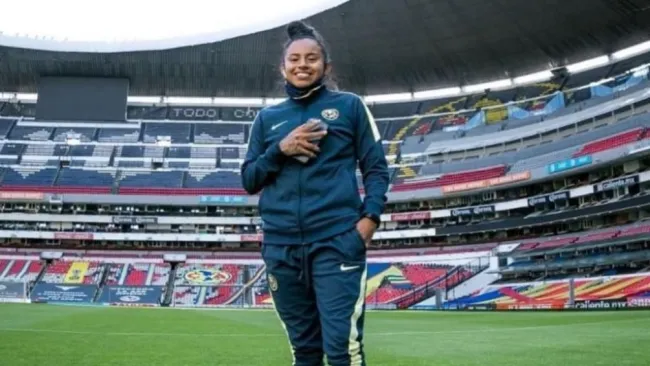 Cázares en el Estadio Azteca
