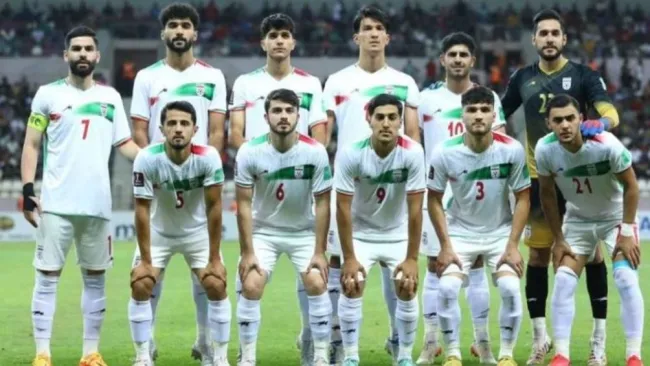 Selección de Irán previo a un partido 