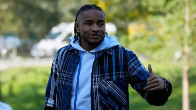 Christopher Nkunku en la concentración de Francia