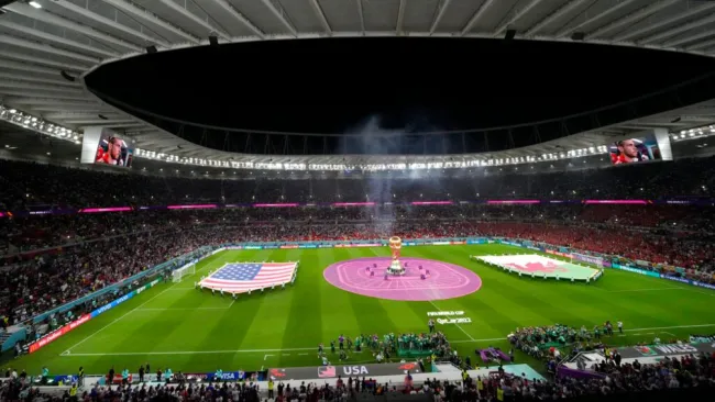 Ceremonia del Estados Unidos vs Gales