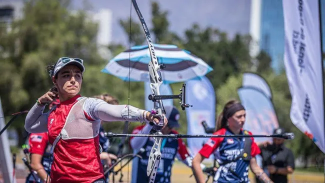 Ana Vázquez en el Panamericano de Tiro con Arco en Chile 2022
