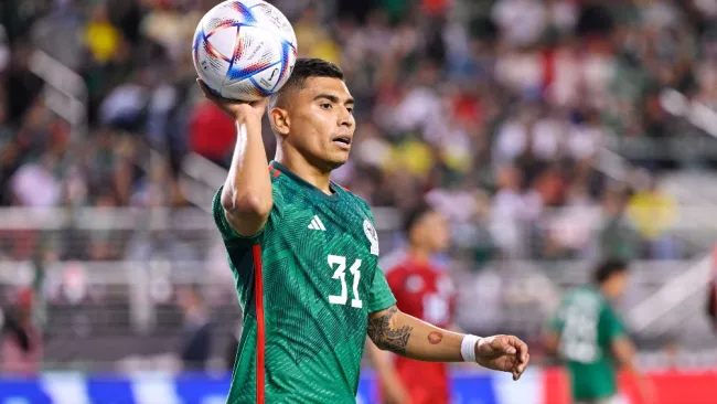 Orbelín Pineda con la Selección Mexicana en Qatar 2022
