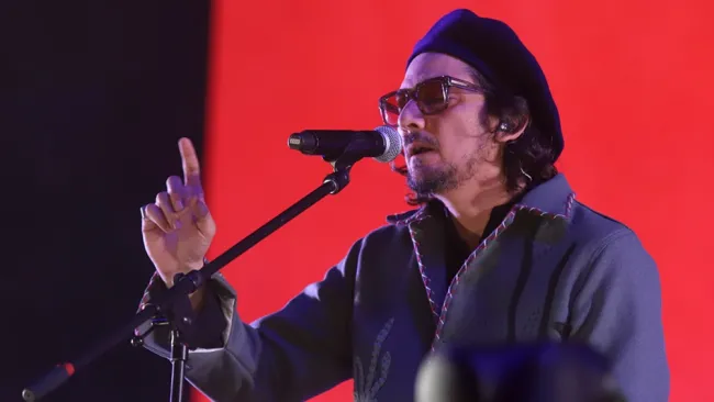 León Larregui en un concierto