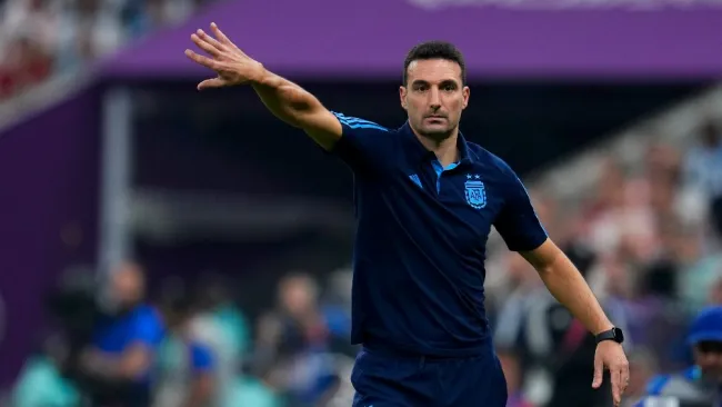 Lionel Scaloni con Argentina