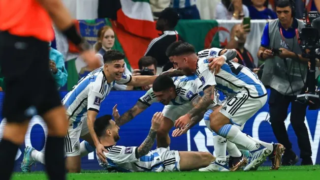 Lionel Messi marcó el primer gol de Argentina