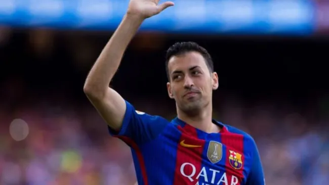 Busquets con el Barcelona