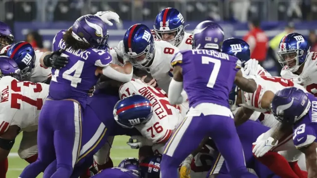 NFL: Giants venció a Minnesota y después de 11 años lograron su 1er triunfo en playoffs