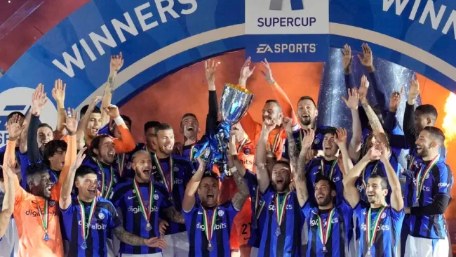 Supercopa italiana: Inter gana el clásico a Milan en la Final por goleada