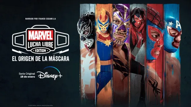 Póster de la nueva serie de Lucha Libre AAA y Marvel