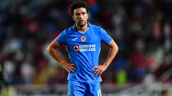Nacho Rivero en un partido de Cruz Azul