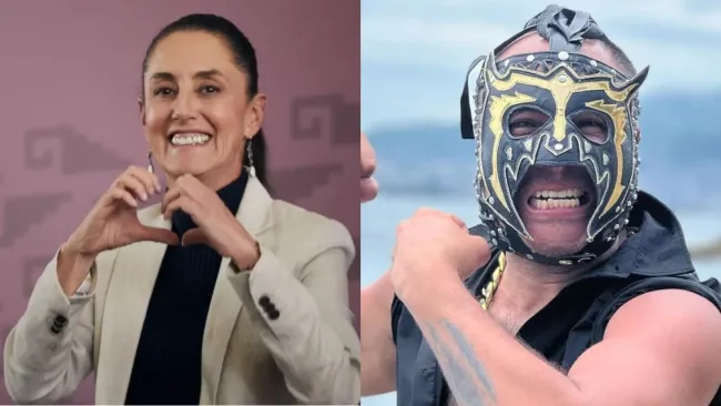 Sheinbaum fue vista con el Escorpión Dorado