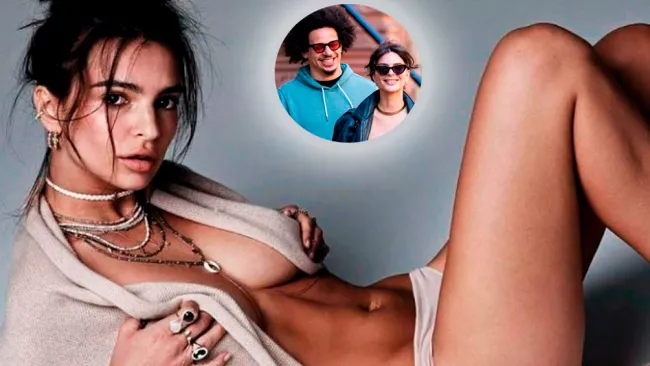 Emily Ratajkowski, totalmente desnuda y en la intimidad con su novio Eric Andre