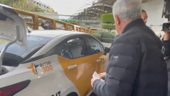 Tuca Ferreti al llegar a la CDMX