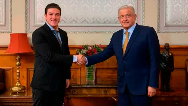 Samuel García y AMLO tras reunión 