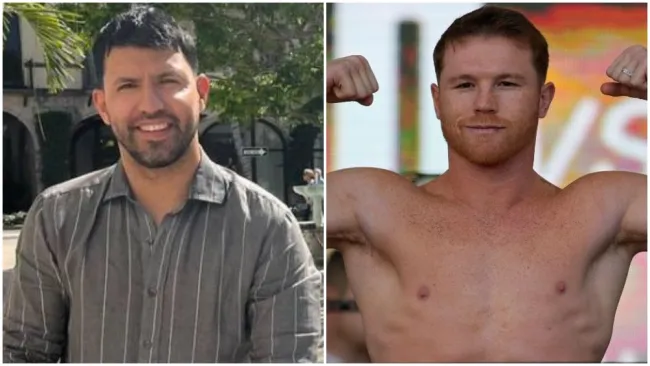 Kun Agüero y Canelo Álvarez