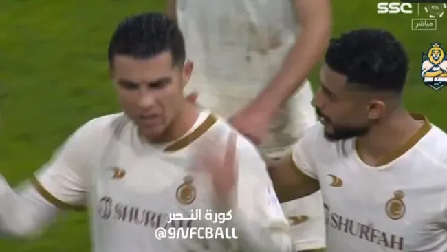 Cristiano Ronaldo salió enojado del partido