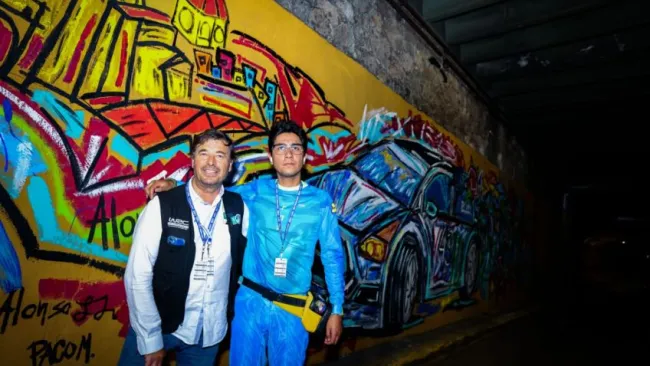Ken Block recibió homenaje en el Rally WRC México; pintan mural en su honor