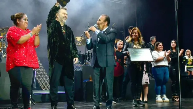 Mijares durante el evento