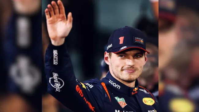 Max Verstappen saludando a la grada en el GP de Bahrain