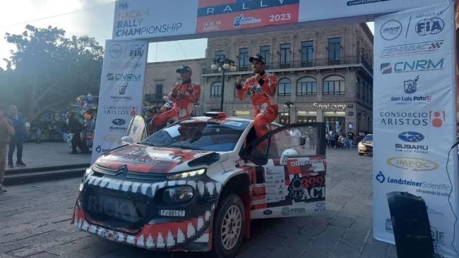 El piloto mexicano se llevó el Rally de San Luis Potosí