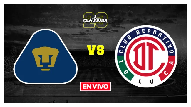Pumas vs Toluca Liga MX EN VIVO Jornada 15 Clausura 2023