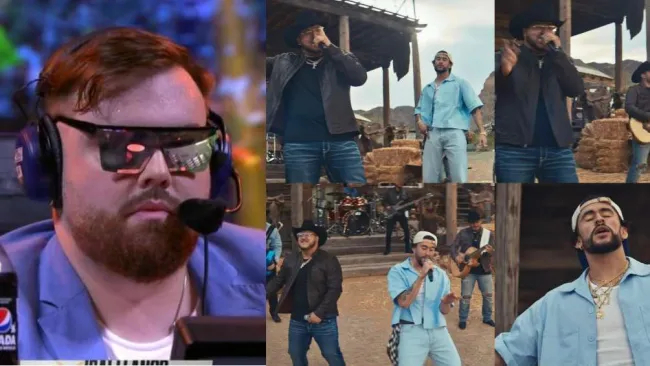 Ibai Llanos reaccionó a la nueva canción de Bad Bunny y Grupo Frontera: "Que pu... rolón"