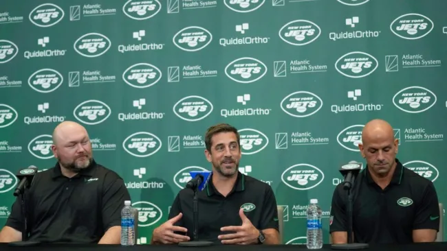 Rodgers durante la conferencia de prensa