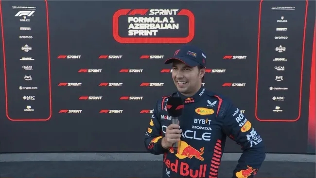 Checo Pérez comentó que su enfoque está en ganar el Gran Premio de Bakú