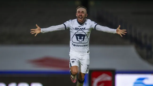 Juan Pablo Vigón luego del gol de la remontada ante Cruz Azul