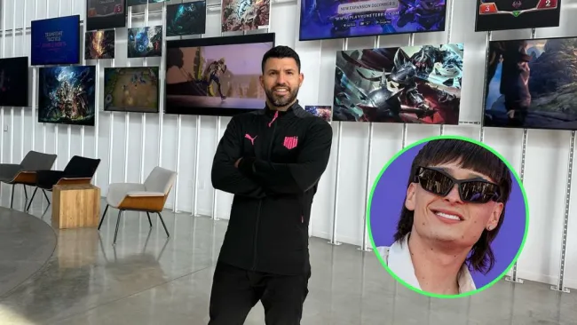 Kun Agüero en Miami 