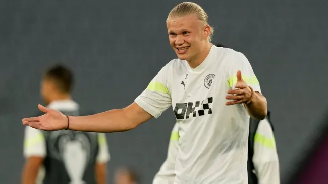 Haaland previo a la Final de Champions League