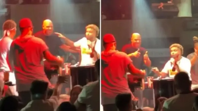 Adriano en una fiesta un día antes del partido