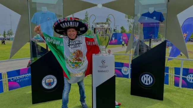 Caramelo presente en la Final de la Champions League