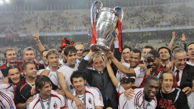 Berlusconi como dueño del Milan