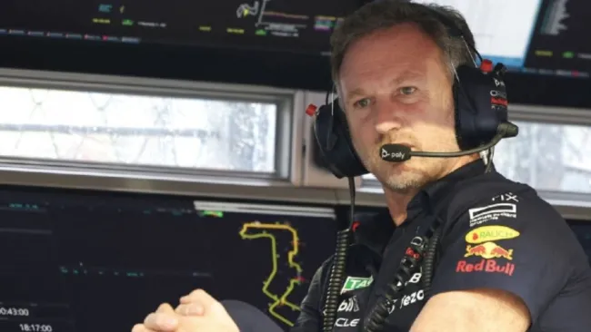 Horner reaccionó mal tras la eliminación de Pérez en Canadá