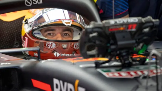 'Checo' Pérez durante la P1 del GP de Canadá