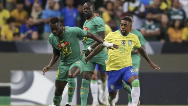 Senegal venció a Brasil en partido amistoso