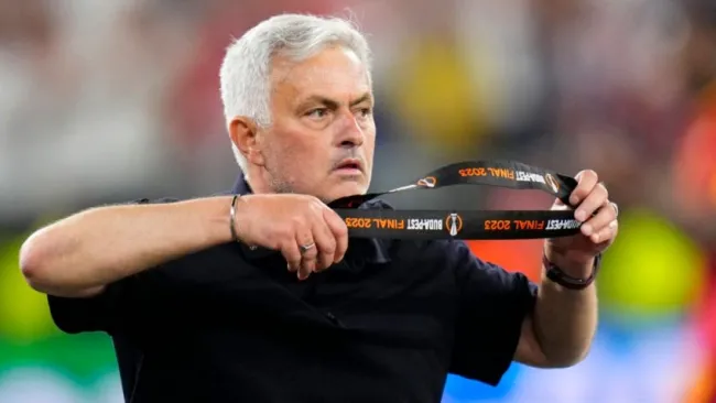José Mourinho durante la Final de la Europa League