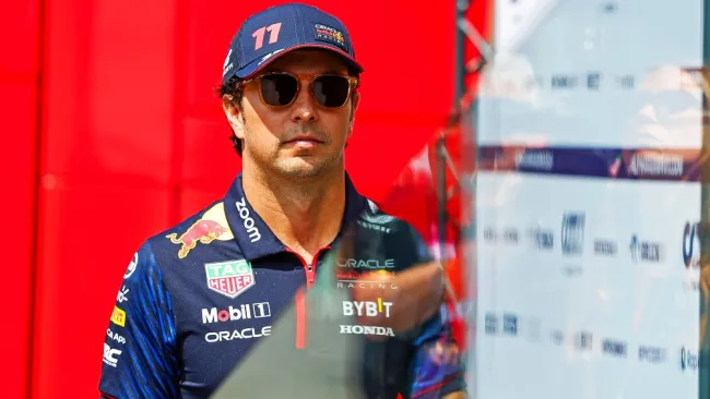 Checo Pérez en un GP de la F1