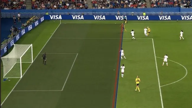 Así se marca el fuera de lugar actualmente