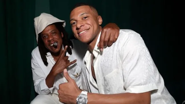 Mbappé durante la fiesta 'White Party’