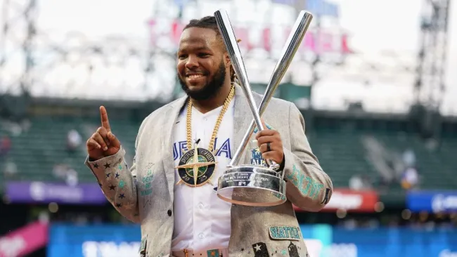 Guerrero Jr. celebra el Home Run Derby