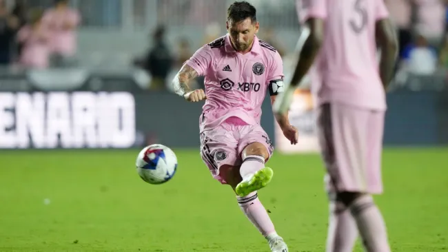 Messi en celebración de gol