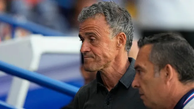 Luis Enrique en su debut con PSG