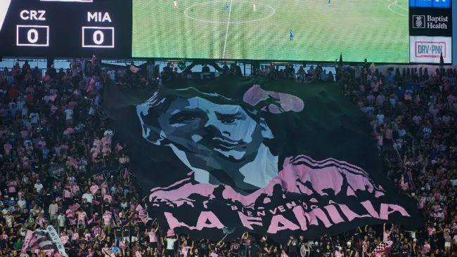 Afición de Messi en un partido de Inter Miami