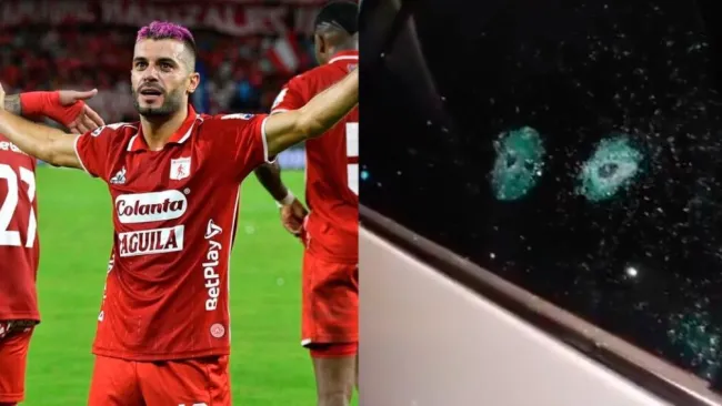 Balacean camioneta de un jugador del América de Cali