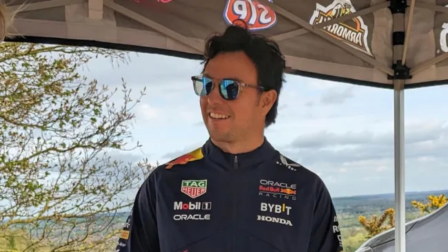 Pérez en un evento comercial 